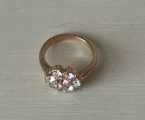 Urban Outfitters gold tone flower ring size 6 thumbnail 2