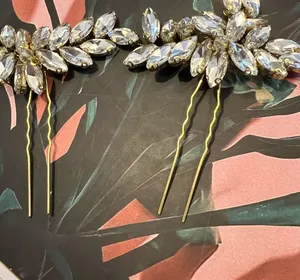 Jeweled Wedding hair Pins thumbnail 8