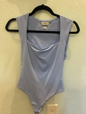 Aritzia baby blue bodysuit thumbnail 1
