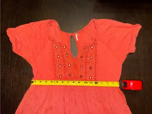 Free People Dress Size Small 100% Cotton Embroidered Flowy Lightweight Boho thumbnail 4