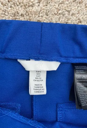 H&M Blue Work Pants thumbnail 3
