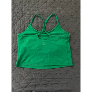 Beyond Yoga Spacedye Slim Racerback Cropped Tank in Green Grass Heather Size 1X thumbnail 4