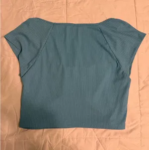 Shein Blue Crop Top thumbnail 2