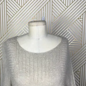 Sundance Catalog Wool Mohair Knit Beige Ribbed Sweater Size US‎ Large thumbnail 3