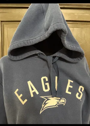 Adidas Georgia Southern Eagles Navy Sweatshirt- Large. ***Refer to measurements. Gently warn & great condition with minor discoloration & fuzzies. Gently Used. Measurements approximately 23” from armpit to armpit x 27” long. Non-smoking smoking home. Sold at as is condition. Don’t like my price make a reasonable offer. thumbnail 3