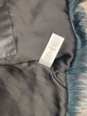Free People Frankie Faux Fur Jacket Dark Emerald Green Teal Coat Size Medium thumbnail 11