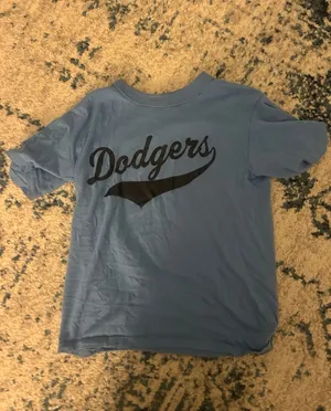 LA Dodgers Baby Tee Blue Size XS thumbnail 1