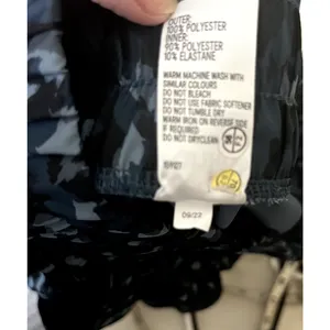 Anko Active Australia Running Shorts yoga gym US M AU sz‎ 14 lined blue camo thumbnail 6