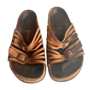 Birkenstock Papillio Lola Vintage Brown Leather Sandals EU35 Narrow Rare in FUC thumbnail 5