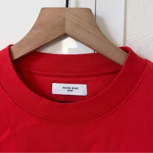 Anine Bing Sport Tyler Oversized Sweatshirt - Red - NWT thumbnail 8