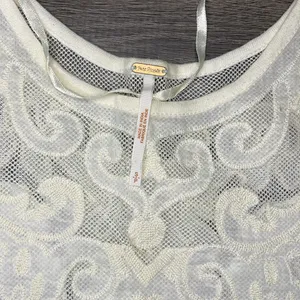 Free People Women's Meant to Be Mesh Lace Tank Top Linen Blend White Size Small‎ thumbnail 3
