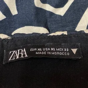 Zara Women's Black Pattern Strapless Sleeveless Bandeau Bustier Tube Tank Top XL thumbnail 3