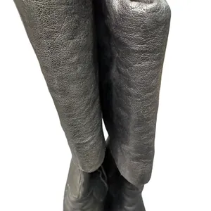 Kork-Ease Black Leather Wedge Boots Women’s 7.5 Side Zip Comfort thumbnail 6