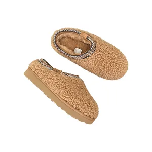 New UGG Tasman Maxi Curly Slipper Chestnut thumbnail 2