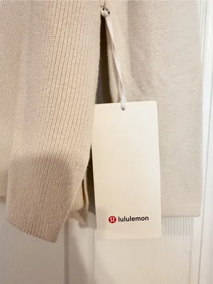 NWT Lululemon Take It All In Cotton Blend Sweater in Medium thumbnail 5