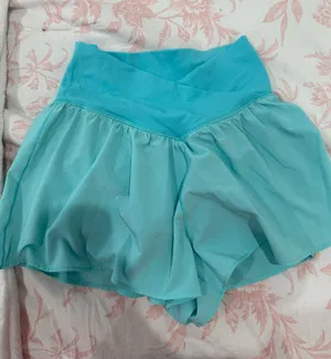 Teal Aerie Crossover Shorts thumbnail 1