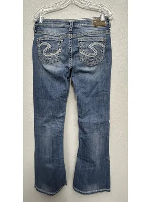 Silver jeans Lola low rise bootcut flare denim jeans pants Y2K (actual 31x30) thumbnail 4