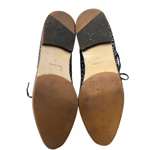 Madewell Size 8 Black Cream Geometric Print Lace-Up Oxford Shoes thumbnail 6