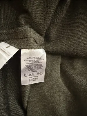 LOFT Olive Wrap Pencil Skirt thumbnail 5