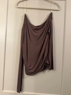 Vestique Brown Off the Shoulder Top thumbnail 2