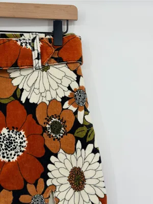 Show Me Your Mumu Tyra Belted Skirt XS Hutton Floral Corduroy NWT‎ $148 thumbnail 5