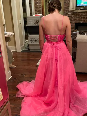 Sherri Hill Pink Prom Dress thumbnail 3