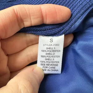 Active USA Quilted Blue Hooded Vest thumbnail 5
