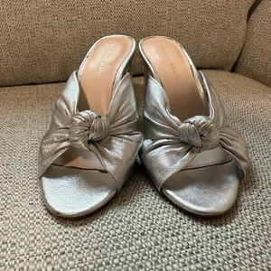 Loeffler Randall Celeste Silver Knot‎ Heeled Mule Sandal Size 6.5 thumbnail 8