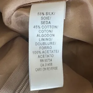 Max Azria Collection Pleated Silk Blend Flare Skirt Taupe Bronze Neutral Size 4 thumbnail 6