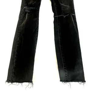 Madewell 9” High Rise‎ Skinny Distressed Knees Womens Size 25 Faded Black Jeans thumbnail 4