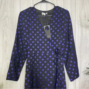 NEW Revolve Privacy Please Misha Polka Dot Wrap Maxi Dress size S Small NWT thumbnail 4