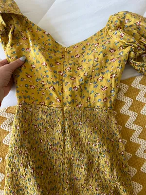 Sabo Skirt Yellow Floral Mini Dress thumbnail 8