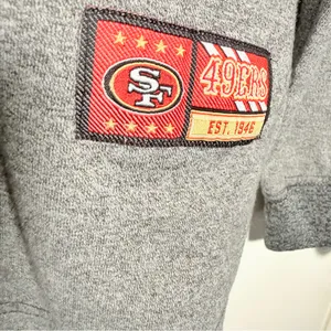 National Football League San Francisco 49ers Gray & Black Long Sleeve Crew-Women's Large thumbnail 4