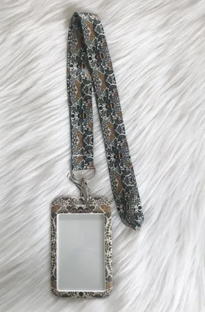 Bee, mushroom, flower and bird lanyard with Id/ card holder thumbnail 4