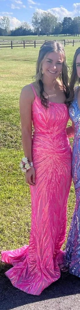 Pink Prom Dress thumbnail 1
