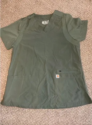 Green Carhartt scrub set thumbnail 1
