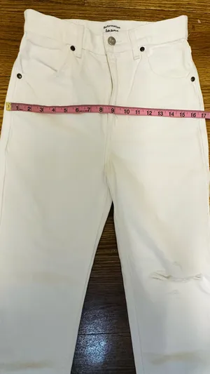 Reformation White Distressed Wash Vintage Jeans thumbnail 3