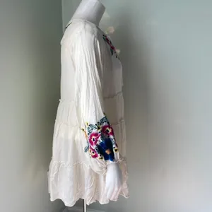 Free People Spell on You Embroidered Keyhole Dress Floral size XS thumbnail 8