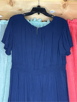 Maurices Navy Short Sleeve V-Neck Jumper thumbnail 5