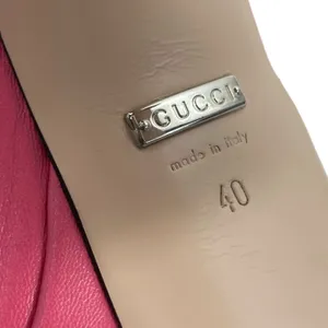 Gucci GG Studs Leather Platform Slide Sandal Rhodamine Pink Size 40 thumbnail 10
