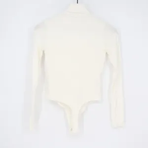Naked Wardrobe Cream Turtleneck Long Sleeve Bodysuit Womens Size Medium thumbnail 5