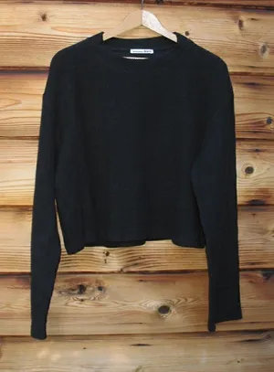 NWT Reformation Cropped Ribbed Pullover Top thumbnail 1