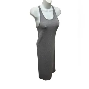 Allbirds Ribbed Maxi Dress Racerback Active Stretch Wool Blend S Gray Summer thumbnail 2