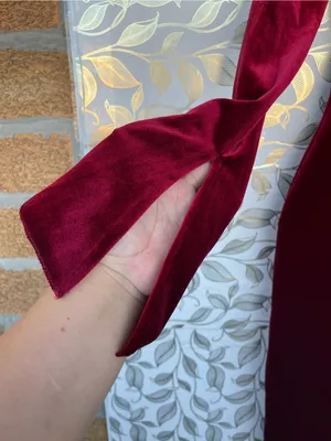 House of CB Solaine Velvet Corset Gown S Burgundy Gothic Vampire thumbnail 13