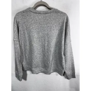 Fabletics Women's Large Gray Sweatshirt Never Settle Graphic Pullover thumbnail 7