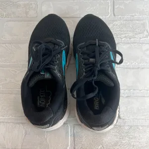 Brooks Ariel 20 Womens 8 Wide D Black Blue Running Sneakers‎ Walking Shoe Casual thumbnail 4
