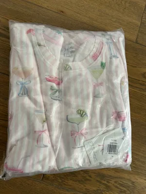 NEW P.J. Salvage Pretty Punch cocktail Pajama Set Baby Pink Stripe Size M thumbnail 11