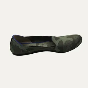 Rothys The Loafer Olive Camo Green Knit Round Toe Flats Shoes Womens 9 thumbnail 6
