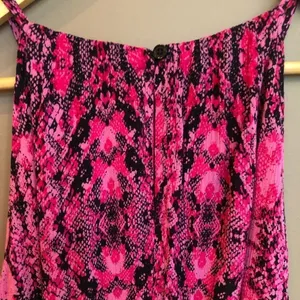 NWT INC Pink‎ Snakeskin Keyhole Midi Dress Size Medium thumbnail 7