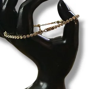 Sugar Fix by BaubleBar gold tone Boo Crew tennis bracelet thumbnail 2
